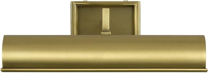 Modern 12in Brass Picture Lights for Wall Hardwired, Gold Picture Light Adjustable Picture Frames Lights Wall Sconce for Painting, Artwork, Gallery, Bookshelves Includes Bulbs