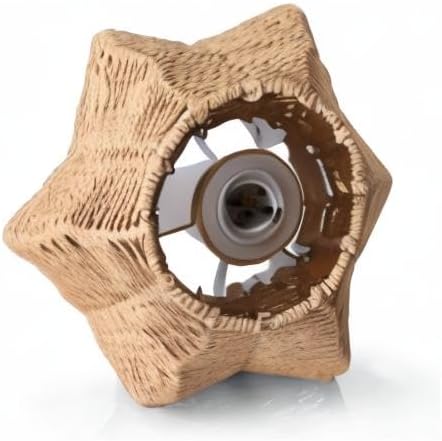 Rattan Woven Side Table Lamp for Bedroom Living Room, Boho Coastal Lamp Farmhouse Nightstand Lamp Tripod Desk Lamps Mid Century for Beach Room Kids Room Cafe Bar