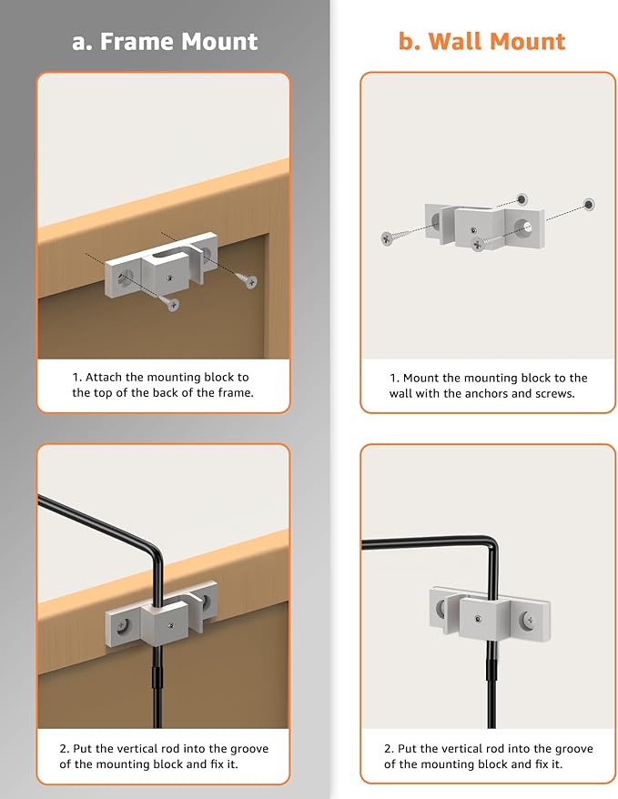 LED Picture Light Plug in 120V Art Light with Remote & Timer, Dimmable Picture Frame Light for Paintings, 3000K CRI 90 Picture Lights for Wall Display Portrait Gallery, Brass Body Painted Black