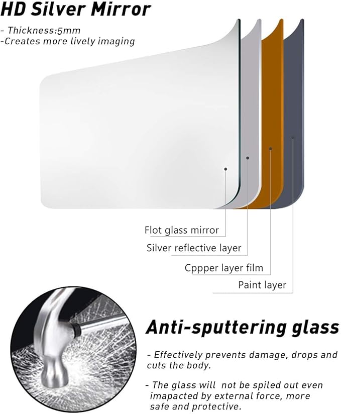 TinyTimes Full Length Mirror, 76''x34'' Full Floor Mirror with Stand, White Arched Wall Mirror with Aluminum Frame, Large Body Mirrors for Bedroom Living Room