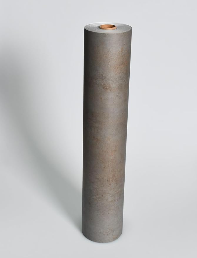 32"×354" Extra Thicker Brown Grey Concrete Contact Paper Gray Concrete Wallpaper Peel and Stick Wide Viny Wrap 3D Textured Cement Waterproof Wall Sticker for Wall Bedroom Bathroom Gym