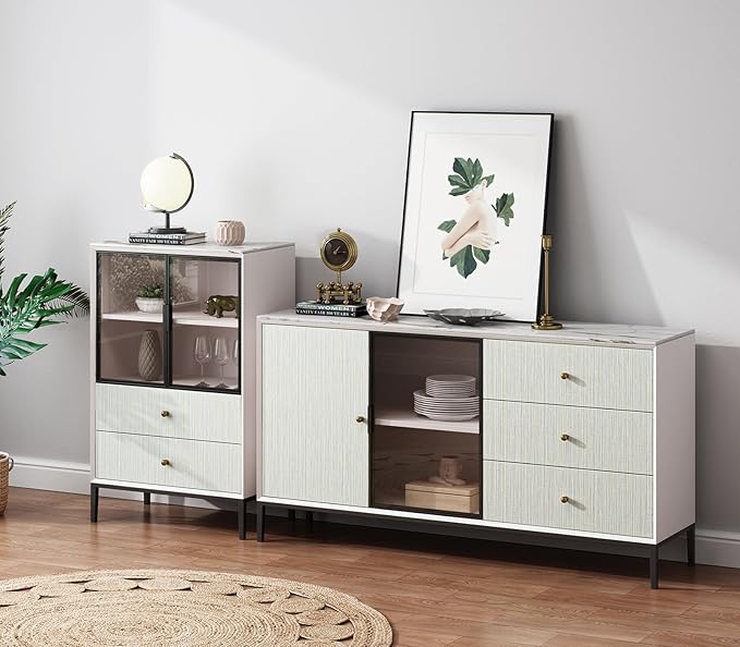 Blue Grasscloth Wallpaper Peel and Stick Fabric Linen Textured 24"x394" Classic Faux Grassweave Upgraded Thick Self-Adhesive Neutral Contact Paper Vinyl Film Liner Roll for Home Use