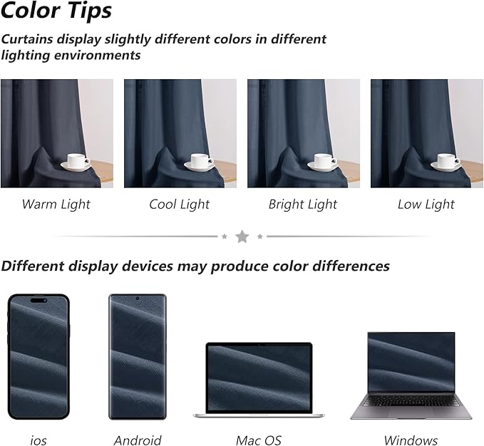 Guken Vintage Blue Linen Curtains 84 Inches Long 2 Panel Set Rod Pocket Semi Sheer Dining Room Cozy Bedroom Decor Cotton Look Country Rustic Farmhouse Boho Curtains 52x84