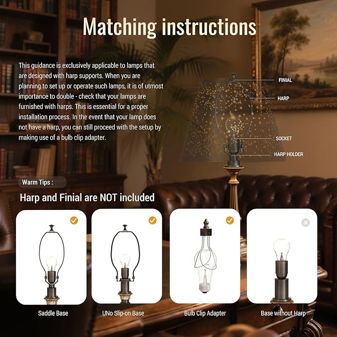 Lampshades for table lamp,metal lamp shade,small lamp shades,lamp shades for floor lamps,lamp cover,vintage lamp shade,6" Top x 10" Bottom x 7.5" High (Spider) & Bedside Lamp-Bronze Gold