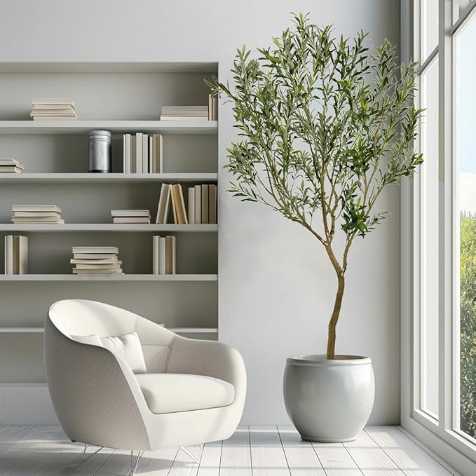 8ft Artificial Olive Tree Fake Tree Interior Decoration Tree Artificial Tree Fauk Tree