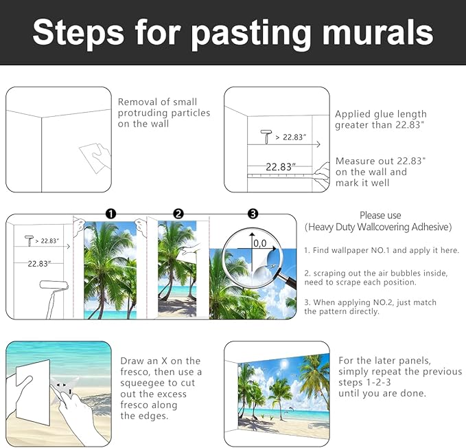 -Tropical Beach Palm Leaves Living Room Fabric Wallpaper Ocean Dolphin Plants Boys Girls Kids Room Bathroom Bedroom Large Mural- 160"x108"( not Peel and Stick)