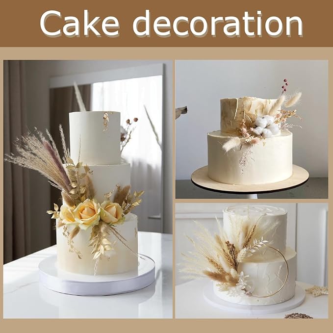 180 PCS Bunny Tails Dried Pampas Grass Decor, 17'' Brown Pampas Grass, Natural Rabbit Tail Dried Flowers, Dried Pampas Grass Brown Florals for Boho Wedding, Baby Birthday Party, Christmas, Halloween