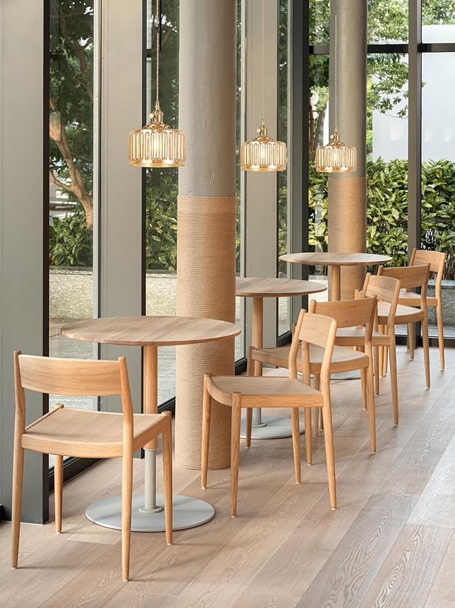 Pendant Light 2 Pack with Amber Striped Glass Lmapshade, Brass Vintage Pendant Light Adjustable Hanging Light for Kitchen Island Dining Room Hallway