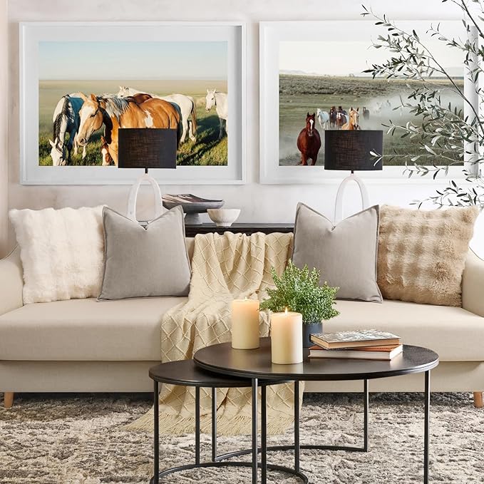 ZWJD Gray Pillow Covers 26x26 Set of 2 Chenille Pillow Covers with Elegant Design Soft and Luxurious Decorative Throw Pillows for Couch, Bed, and Home Decor