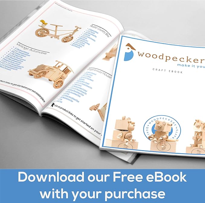 Woodpeckers Wooden Shaker Pegs 3-1/2-inch w/ 1/2-inch Tenon, Pack of 35 DIY Wooden Wall Hooks, Wood Hooks for Hanging Shaker Peg Rail and Coat/Hat/Towel Hook