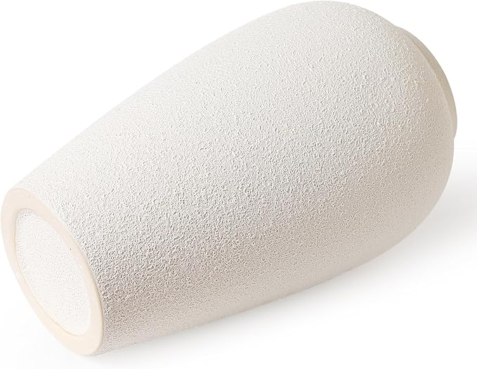 Kokrose Rustic Ceramic Table Vase, 11.8" Vintage Clay Tall Floor Ceramic Terracotta Vase for Table Centerpieces, Large Textured Farmhouse Decorative Vases for Home Decor