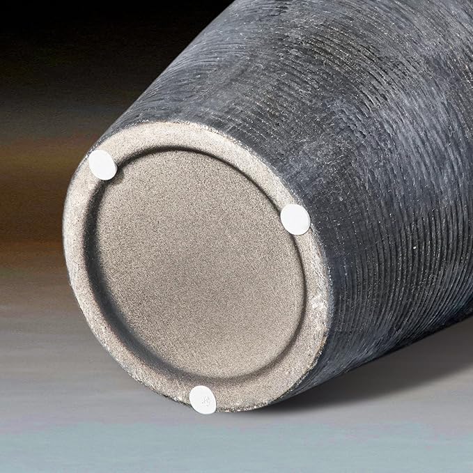 Rustic Vase, 11 inch Large Terracotta Flower Vase, Farmhouse Ceramic Pottery, Distressed Farmhouse Decor for Living Room, Shelf, Entryway, Room Decor, Black Bronze