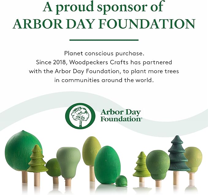 Woodpeckers Wooden Shaker Pegs 3-1/2-inch w/ 1/2-inch Tenon, Pack of 10 DIY Wooden Wall Hooks, Wood Hooks for Hanging Shaker Peg Rail and Coat/Hat/Towel Hook