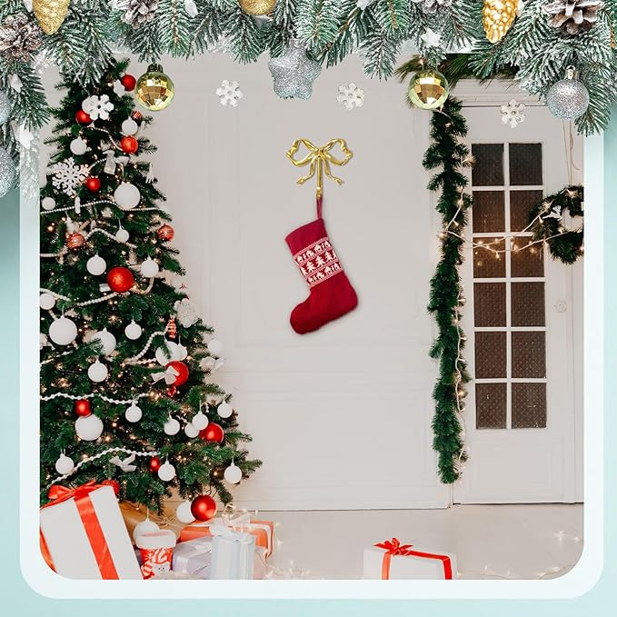 1 Pcs Coquette Gold Bow Knot Hooks Brass Bow Wall Door Hanger Towel Hooks Brass Coat Hanger Decorative Holder for Christmas Wedding Bathroom Living Room Kitchen Decor (L)