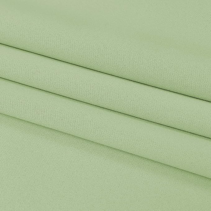 DUALIFE Light Green Blackout Curtain Panels/Drapes for Living Room 84 inch Length Solid Energy Efficient Room Darkening Bedroom Curtains Thermal Insulated Grommet Top 52x84 inch Set of 2 Panels