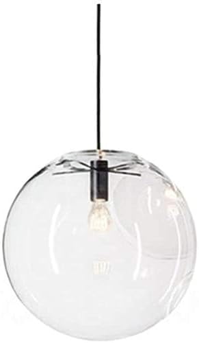 E27 Industrial Clear Glass Globe Shade Pendant Lighting Modern Kitchen LOFT Hanging Light Lamp (15cm)