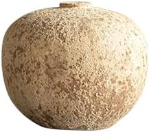 Ceramic Rustic Farmhouse Vase,Extra Large Terra Cotta Vase, Huge Pottery Decorative Flower Vases for Living Room Entryway Table Centerpiece Decor(8.7'' X 9.5'' x 9.5'')