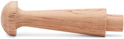 Woodpeckers Oak Wooden Shaker Pegs 1-3/4-inch, Pack of 50 Wooden Wall Hooks, Wood Hooks for Hanging Shaker Peg Rail and DIY Coat/Hat/Towel Hook