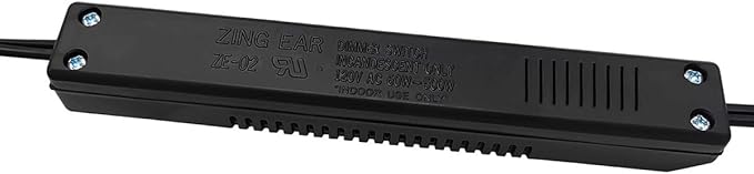 Floor Lamp LED Dimmer Switch Kit Zing Ear ZE-02A 500W Max LED Dimmer Switch with 4 Knobs for Incandescent and Halogen Lamps