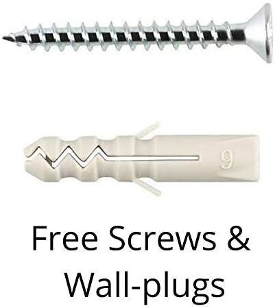 Multipurpose Hooks, Used to Hang Clothes, Bags, Coats, Curtain Hold Backs, Keys, Colour - Silver, Material - White Metal, Screws and Wallplugs Included, Pack of 4 Pieces