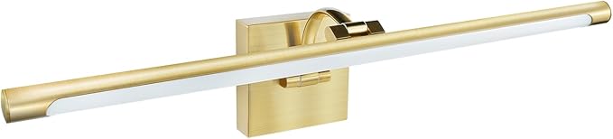 JO.KO 23.6 Inch LED Picture Lights for Wall Hardwired, Poster Art Gallery Light 10-100% Dimmable, 3000k Warm White Gold Wall Sconces 14W CRI90 for Gallery Artwork, Paintings and Bathroom