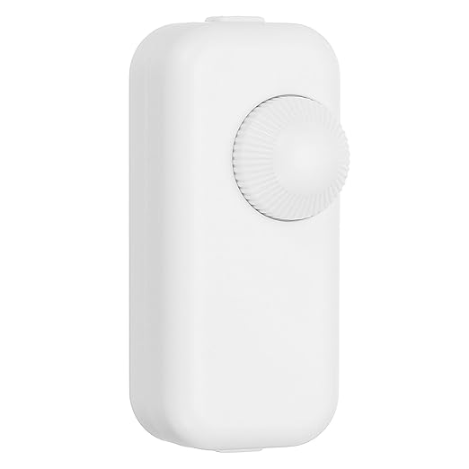 PATIKIL Inline Lamp Switch, Rotary Dimmer LED Light Controller Brightness Control Cord Switch Replacement for Table Floor Lamp Pendant Lighting, White