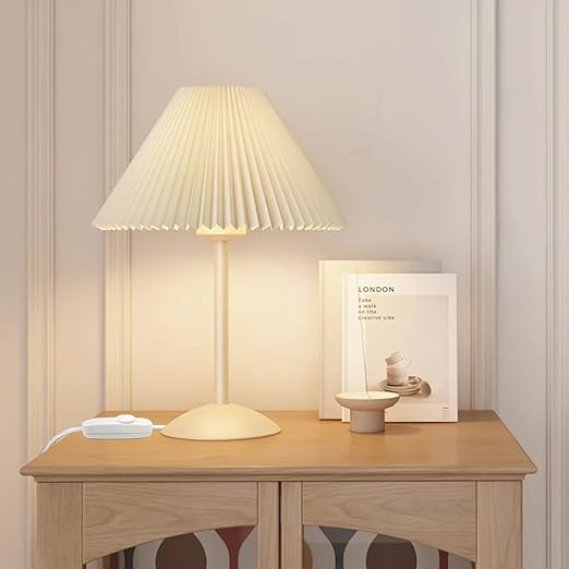 Inline Dimmer Switch, Knob Lamp Dimmer, Cord Lights Switch Replacement for Floor Lamp, Table Lamp, Pendant Light, Works for Incandescent, Halogen Bulbs, Dimmable LED (White)