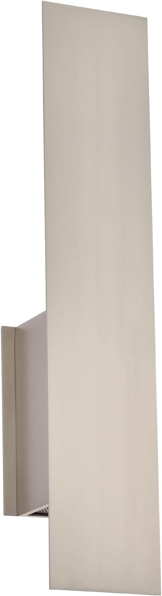 Reflex Modern Wall Sconce Indoor, Minimalist Up and Down Wall Light, Wall lamp for Entryway Hallway Bedroom Living Room Corridor Mirror Stairs, 2x7W Max GU10 Base, Brushed Nickel