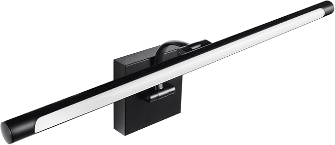 JO.KO 23.6 Inch LED Picture Lights for Wall Hardwired, Poster Art Gallery Light 10-100% Dimmable, 3000k Warm White Black Wall Sconces 14W CRI90 for Gallery Artwork, Paintings and Bathroom