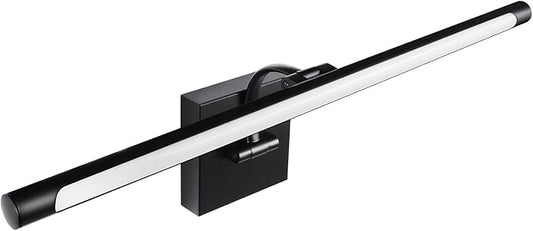 JO.KO 23.6 Inch LED Picture Lights for Wall Hardwired, Poster Art Gallery Light 10-100% Dimmable, 3000k Warm White Black Wall Sconces 14W CRI90 for Gallery Artwork, Paintings and Bathroom