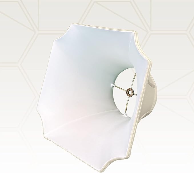 Royal Designs Square Inverted Cut Corner Basic Lamp Shade, Beige, 8 x 18 x 13