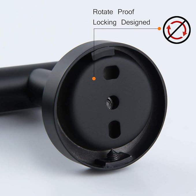 9-Inch Matte Black Hand Towel Bar SUS 304 Stainless Steel Towel Rack Holder for Bathroom Wall Mount