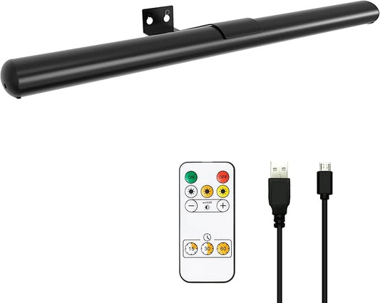 16'' Picture Light Wireless Rechargeable with Remote Control,Art Light Light for Painting, Display Lamp Dimmable Timer auto-Off,Led Picture Lighting for Paintings Dartboard Gallery