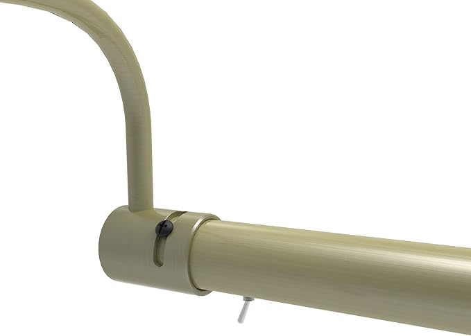 Cocoweb 16 Inch Tru-Slim Antique Brass Picture Light - LED, 2700K, Adjustable Arm, Plug-in, Toggle Switch, Sleek and Compact Design