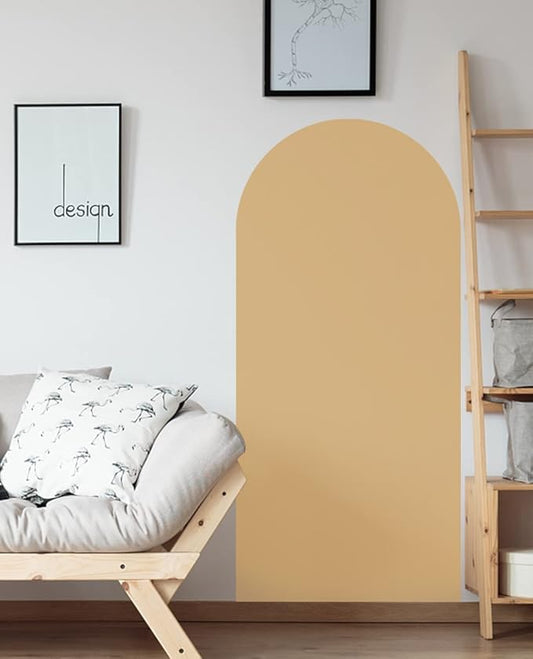 Boho Arch Wall Decals Decor, Premium Modern Tall Arch Wall Stickers Removable, Giant Peel and Stick Boho Headboard Rent Friendly Wall DIY Art Murals for Bedroom Living Room