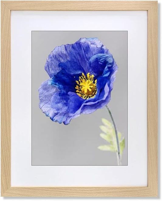 VNVNK 16x24 Frame Natural Wood Color, Perfect for 16x24 Inch Picture without Mat or 14x20 Inch Picture with Mat, Home Wall Decor Picture Frame-1 PCS