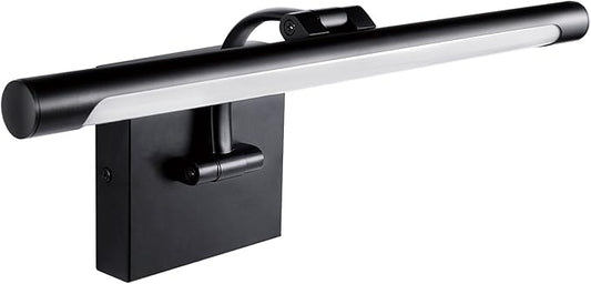 JO.KO 15.75 Inch LED Picture Lights for Wall Hardwired, Poster Art Gallery Light 10-100% Dimmable, 3000k Warm White Black Wall Sconces 7W CRI90 for Gallery Artwork, Paintings and Bathroom