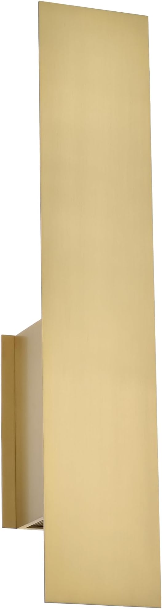 Gold Reflex Modern Wall Sconce Indoor, Minimalist Up and Down Wall Light, Wall lamp for Entryway Hallway Bedroom Living Room Corridor Mirror Stairs, 2x7W Max GU10 Base, Aged Brass