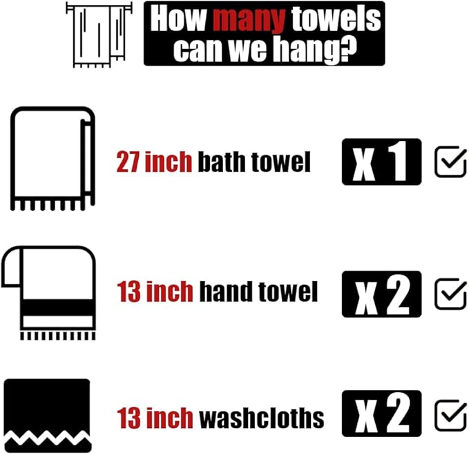 JQK Chrome Bath Towel Bar, 30 Inch 304 Stainless Steel Thicken 0.8mm Towel Rack Bathroom, Towel Holder Polished Finished Wall Mount, Useable Length 27 Inch, TB110L27-CH