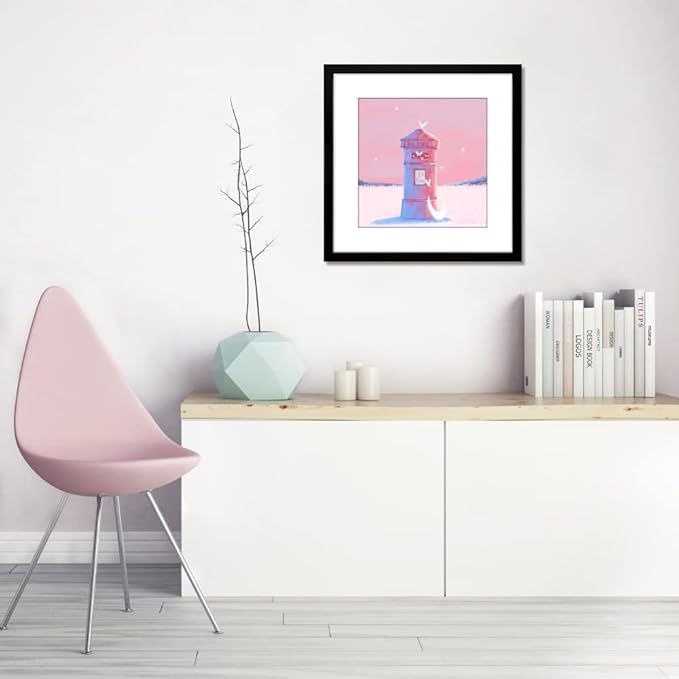 VNVNK 20x20 Frame Black, Perfect for 20x20 Inch Picture without Mat or 16x16 Inch Picture with Mat, Home Wall Decor Picture Frame-1 PCS