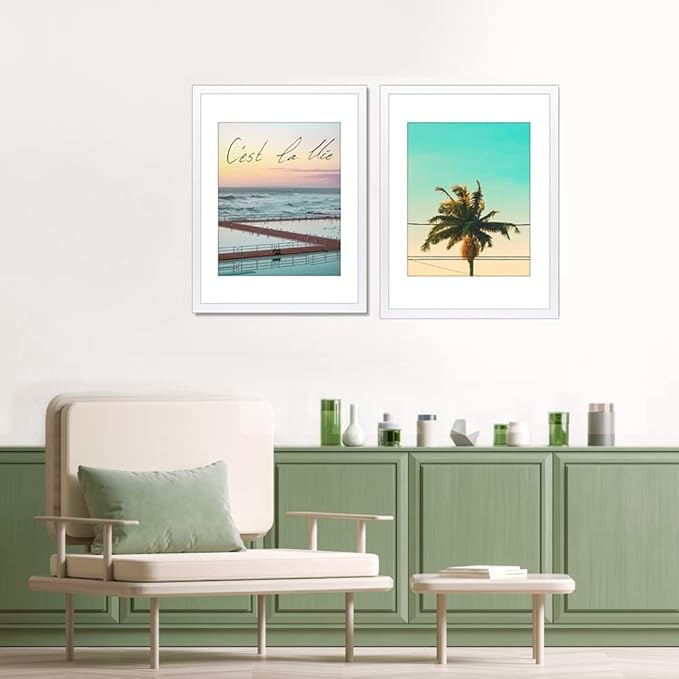 VNVNK 14x18 Frame White, Perfect for 14x18 Inch Picture without Mat or 10x14 Inch Picture with Mat, Home Wall Decor Picture Frame-1 PCS