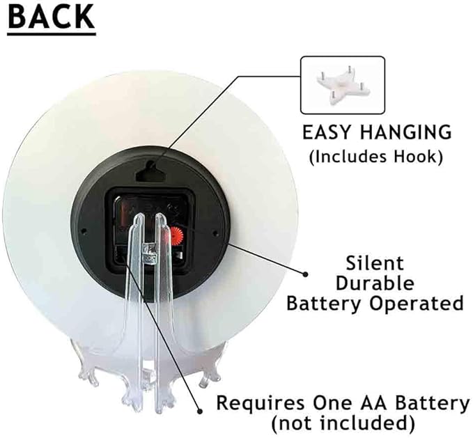 Basketball Wall Clock Brown Basketball Battery Powered Wall Clock Silent Non Ticking 10 Inch for Living Room, Kitchen, Home,Bathroom, Bedroom