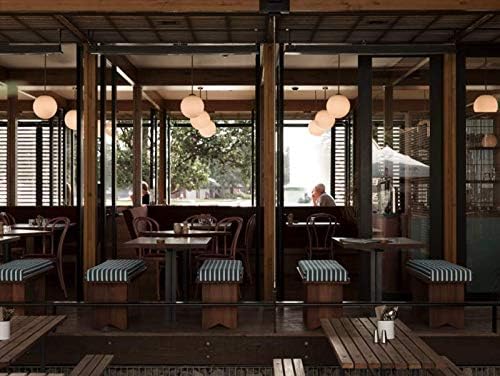 Globe Pendant, Matte White Glass with Brass Finish, One Light Pendant Hanging Modern Light Fixture (25cm/ 10inch Lampshade)