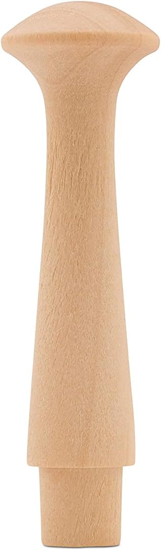 Wooden Shaker Pegs 2-7/16-inch w/ 3/8-inch Tenon, Pack of 100 DIY Wooden Wall Hooks, Wood Hooks for Hanging Shaker Peg Rail and Coat/Hat/Towel Hook, by Woodpeckers