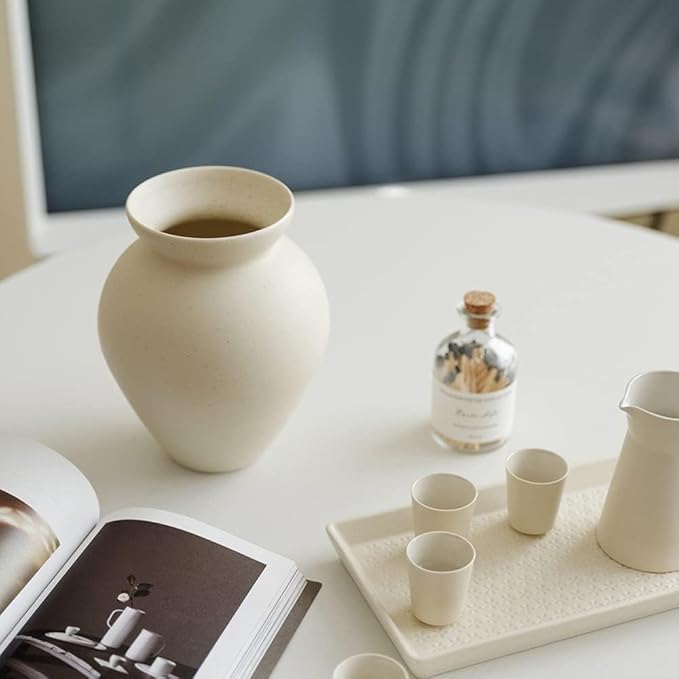 Retro Flower Vase, Crock Milk Can Shape, Flower Arrangement, Nordic Ornament Living Room Decoration