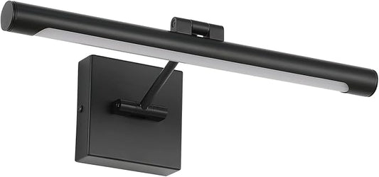 Joosenhouse LED Picture Light Fixtures 16.53" Inches Long Modern Black Wall Lamps with Rotatable Lighting Tube Picture Frame Lights for Paintings 9W(50W Eqv.) Hardwired Connection 3000K