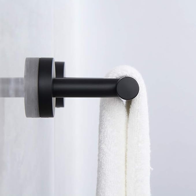 9-Inch Matte Black Hand Towel Bar SUS 304 Stainless Steel Towel Rack Holder for Bathroom Wall Mount