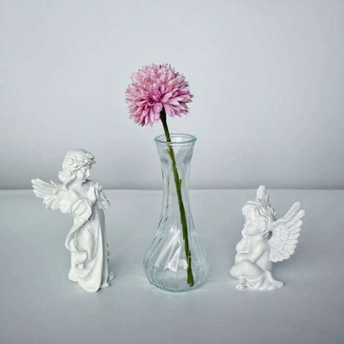 Glass Bud Vases in Bulk Set of 24, Small Glass Vases for Flowers Mini Clear Bud Vases for Centerpieces Vintage Vases for Wedding Home Table Decorations