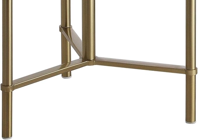 JONATHAN Y JYL3059A Charles 59" Metal/Glass LED Side Table and Floor Lamp Contemporary,Transitional for Bedrooms, Living Room, Office, Reading, Brass