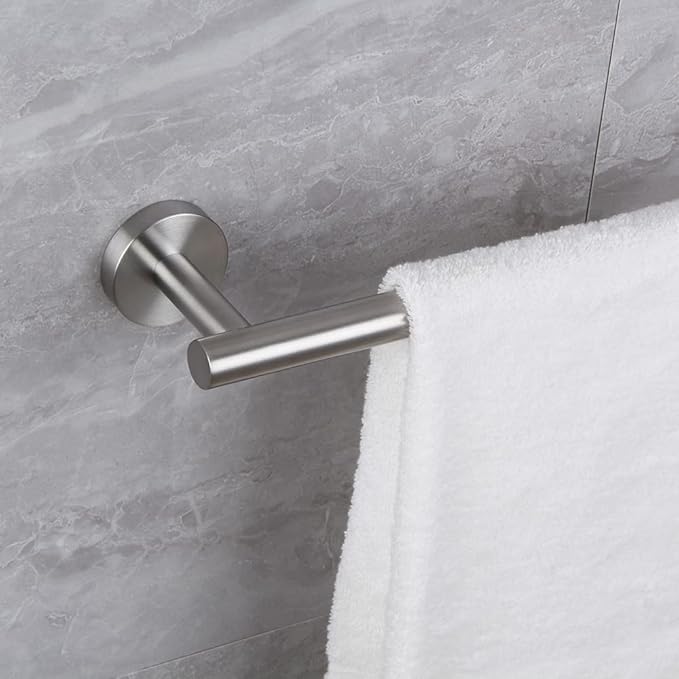 24-Inch Brushed Finish Bath Hand Towel Bar SUS 304 Stainless Steel Towel Rack Holder for Bathroom Wall Mount…